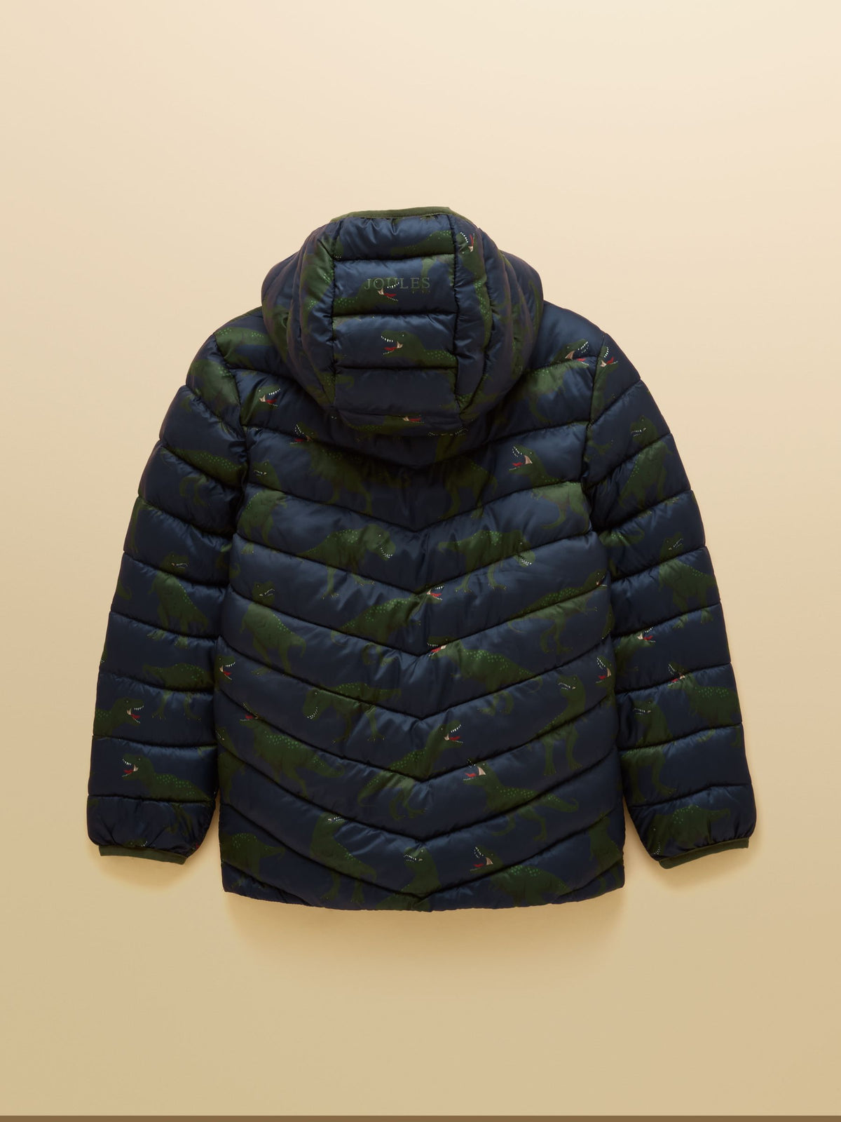 Joules Kids' Cairn Navy Dino Showerproof Padded Coat - image 4