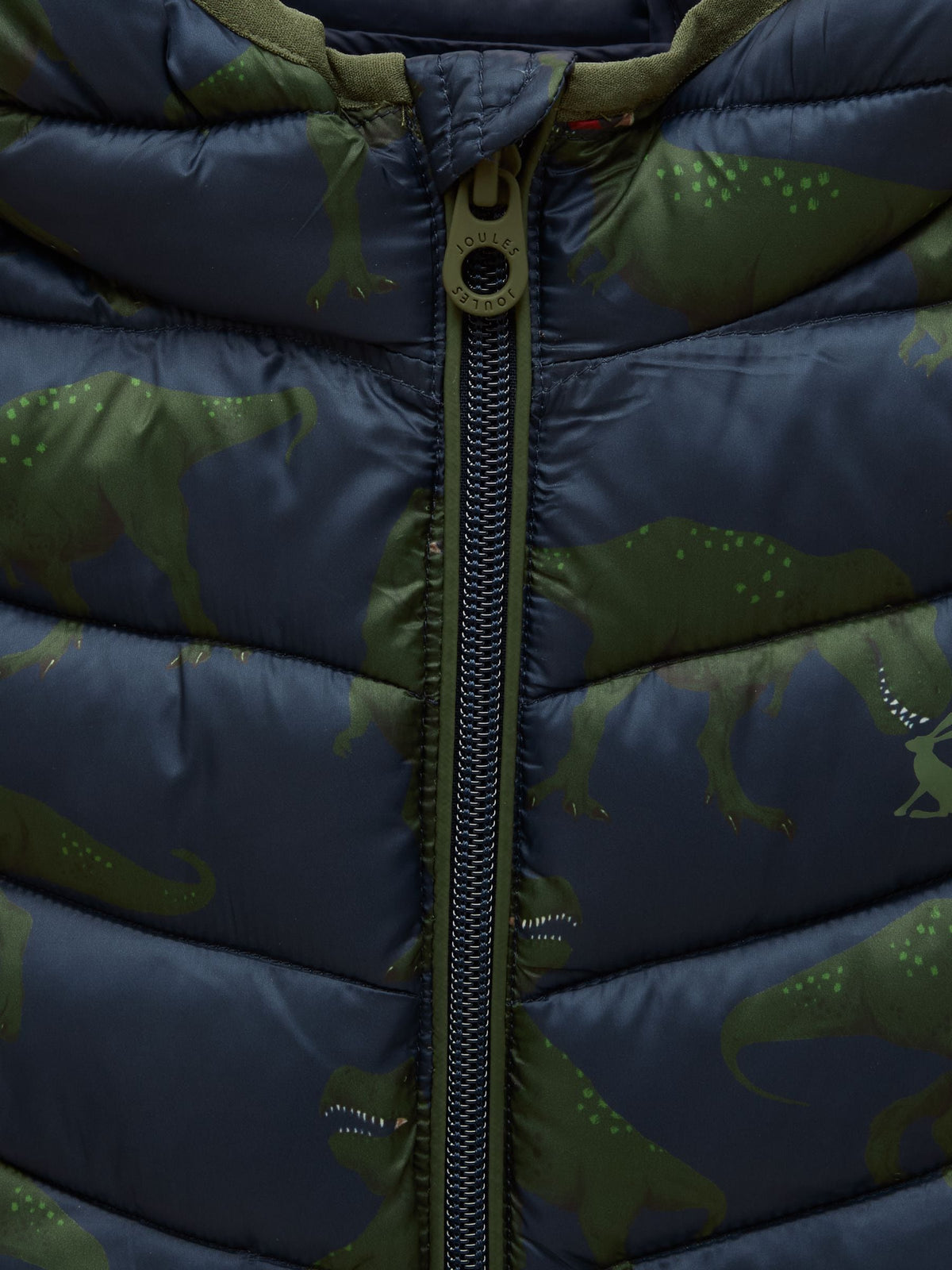 Joules Kids' Cairn Navy Dino Showerproof Padded Coat - image 6