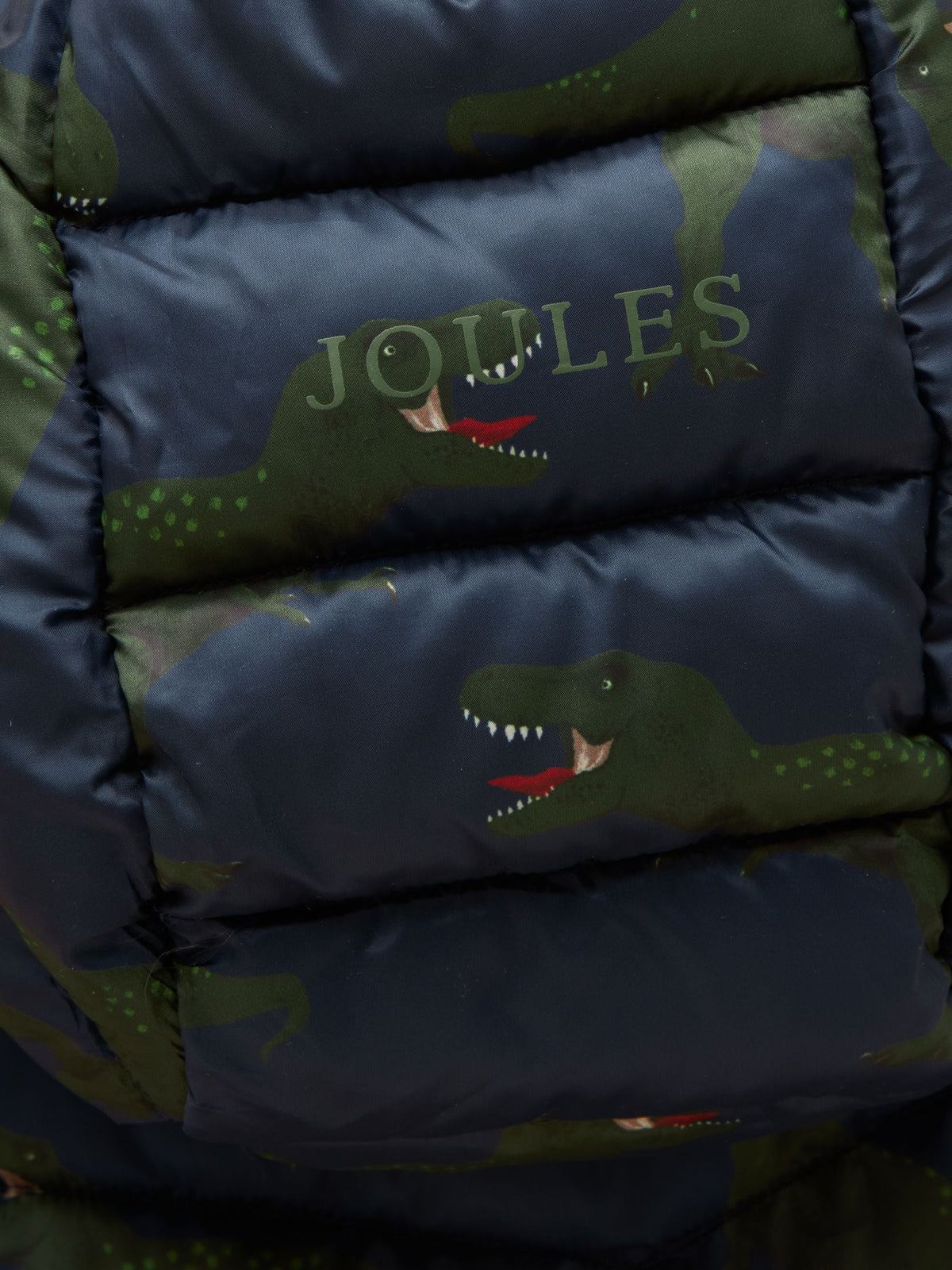Joules Kids' Cairn Navy Dino Showerproof Padded Coat - image 7