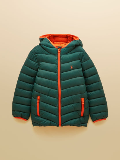 Dsiney Kidz - Joules Kids' Cairn Dark Green Showerproof Padded Coat image 1