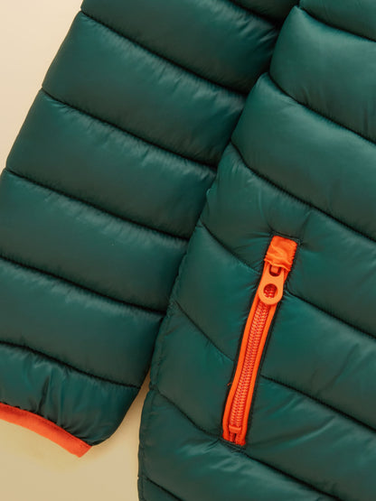Dsiney Kidz - Joules Kids' Cairn Dark Green Showerproof Padded Coat image 4