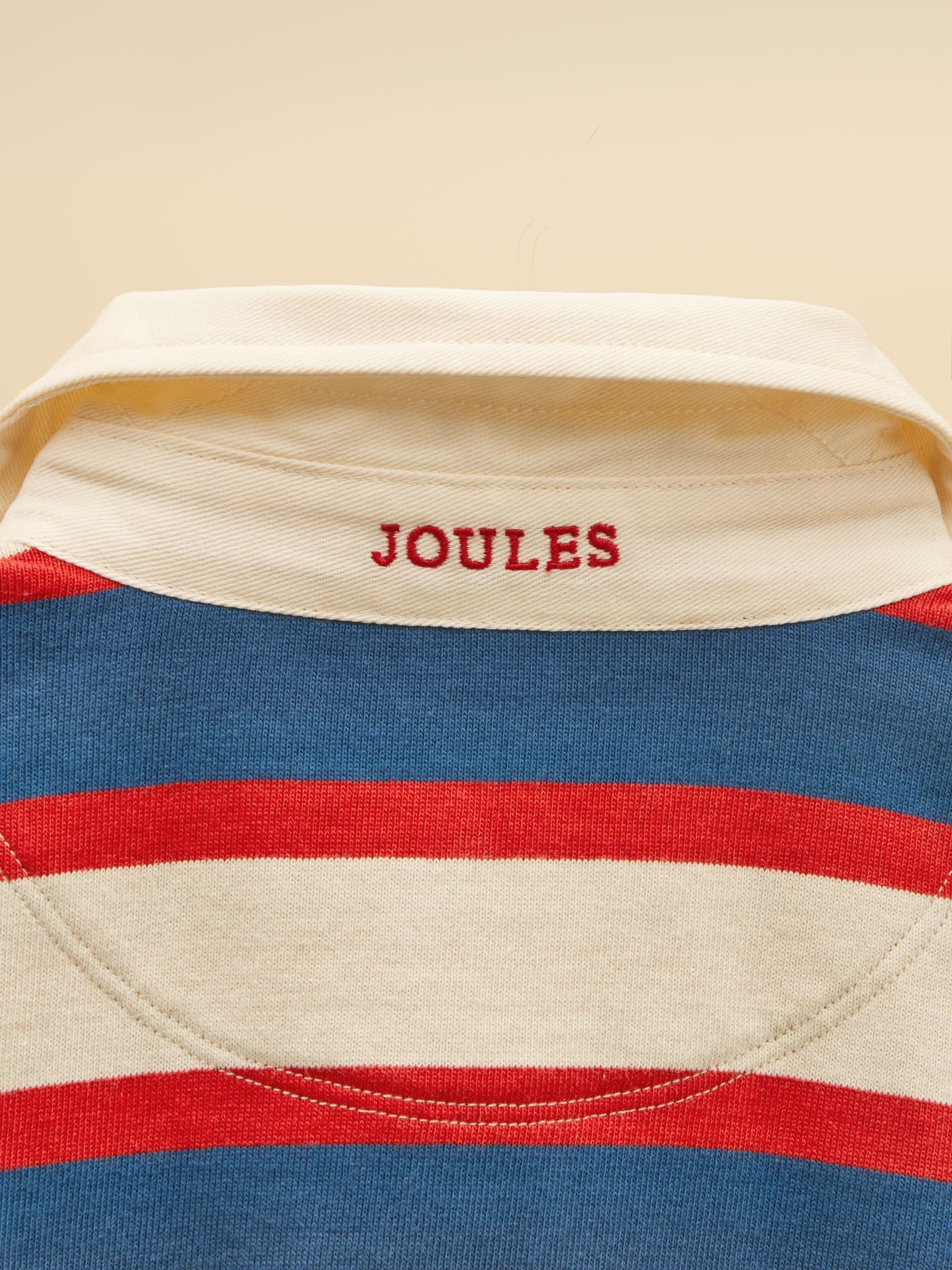 Dsiney Kidz - Joules Boys' Rugby Club Red & Blue Long Sleeve Rugby Shirt image 7