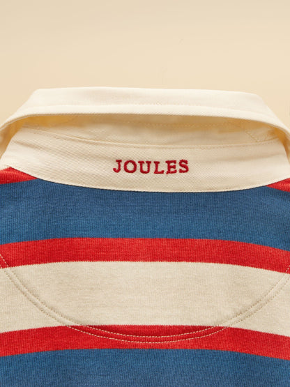 Dsiney Kidz - Joules Boys' Rugby Club Red & Blue Long Sleeve Rugby Shirt image 7