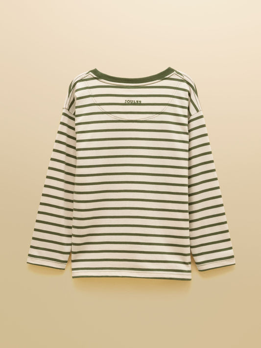 Dsiney Kidz - Joules Boys' Finlay Green Dino Long Sleeve Applique Graphic T-Shirt image 2