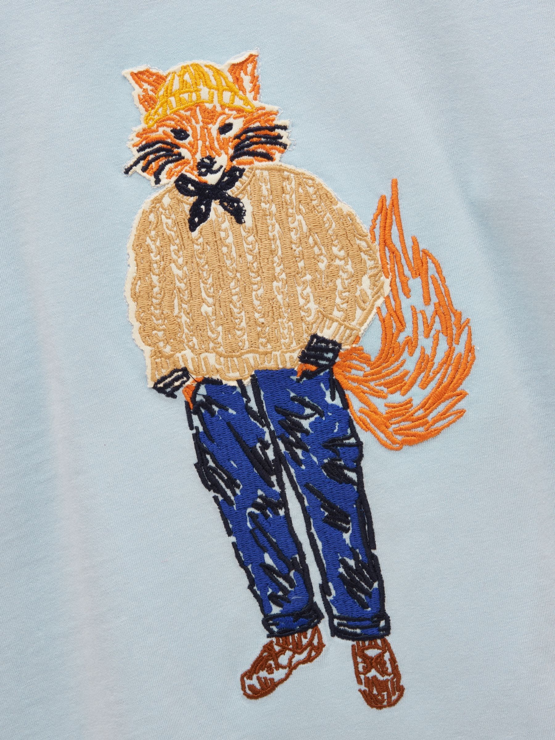 Dsiney Kidz - Joules Boys' Finlay Blue Jonty Long Sleeve Applique Graphic T-Shirt image 5