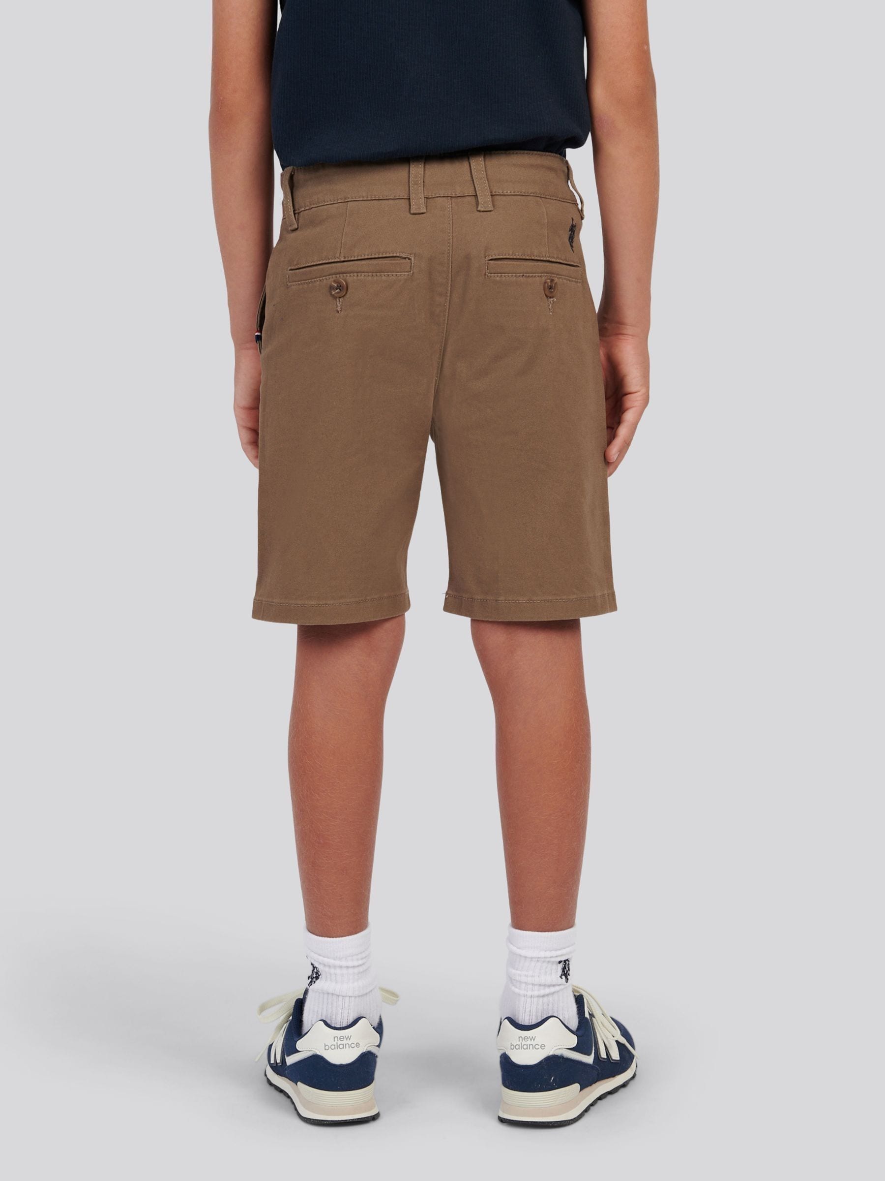 Dsiney Kidz - U.S. Polo Assn Brown Classic Chino Shorts image 3