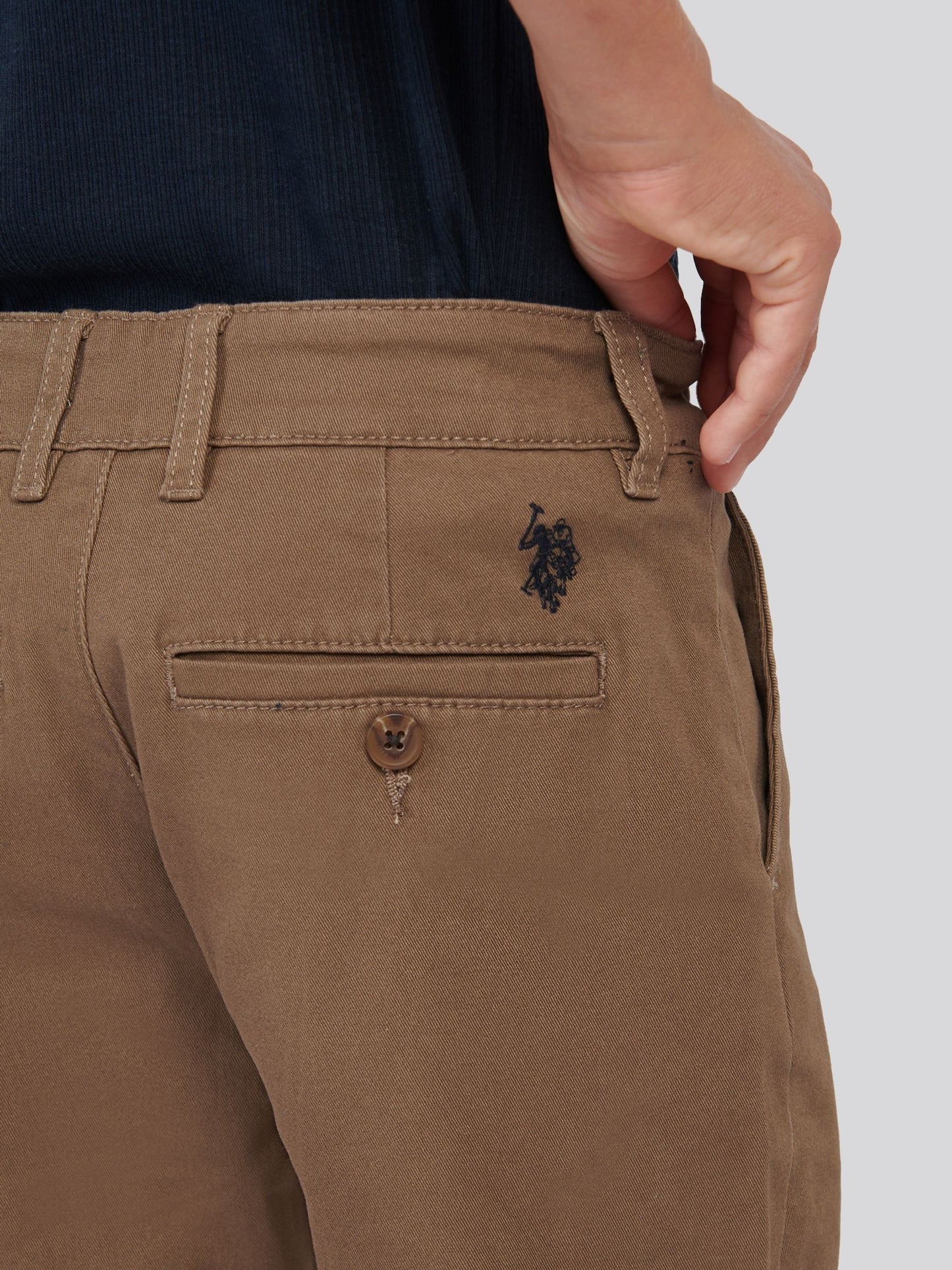 Dsiney Kidz - U.S. Polo Assn Brown Classic Chino Shorts image 4