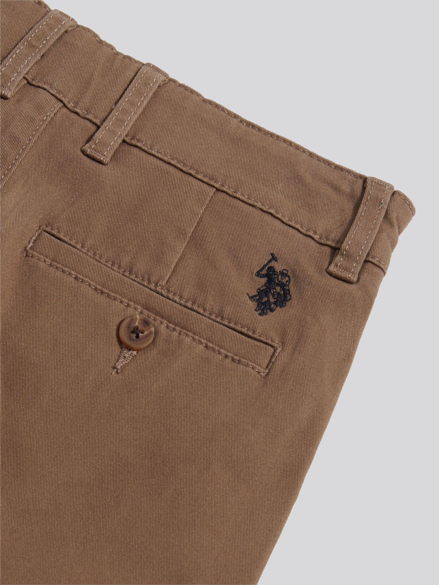 Dsiney Kidz - U.S. Polo Assn Brown Classic Chino Shorts image 6