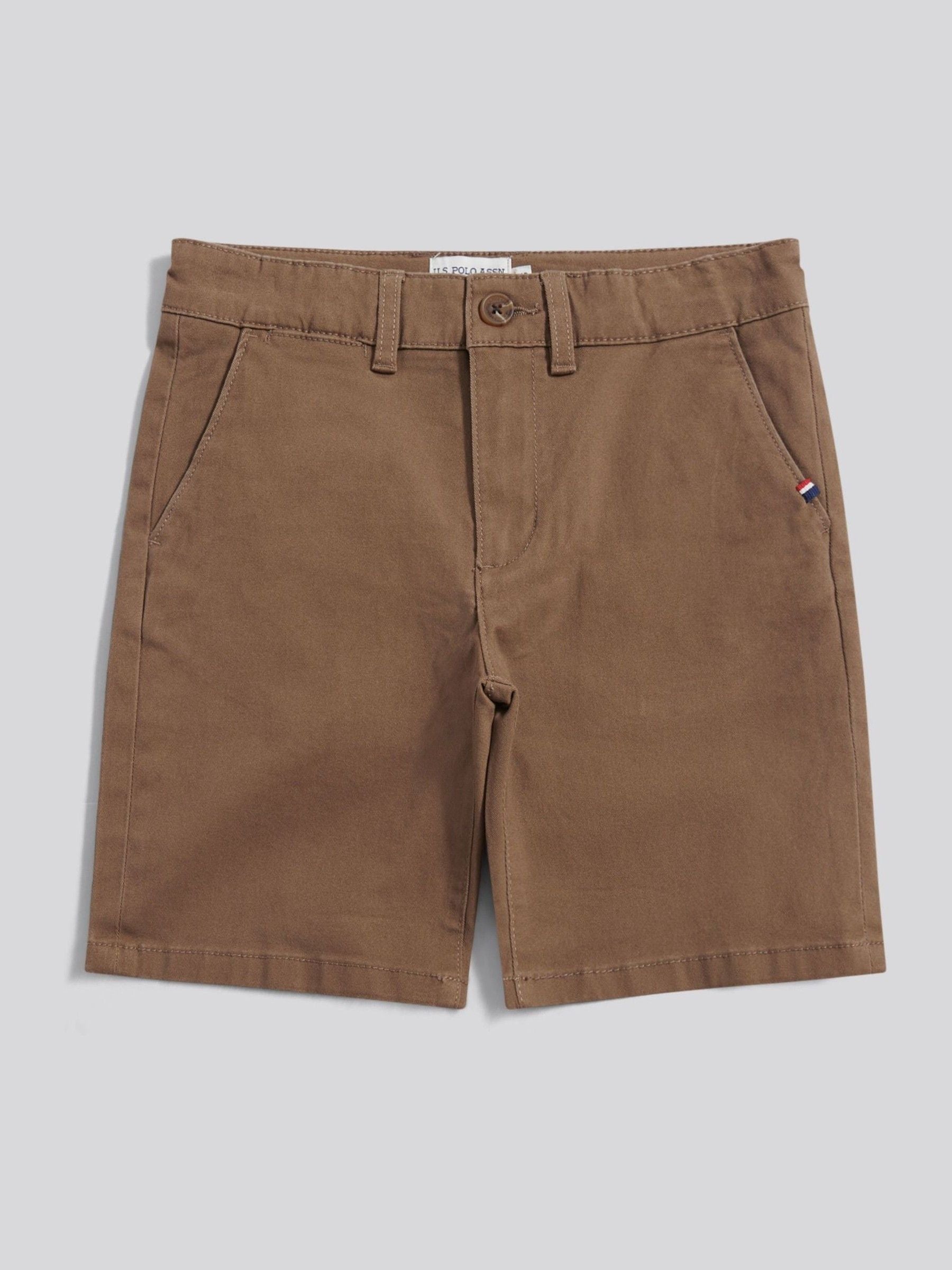 Dsiney Kidz - U.S. Polo Assn Brown Classic Chino Shorts image 9