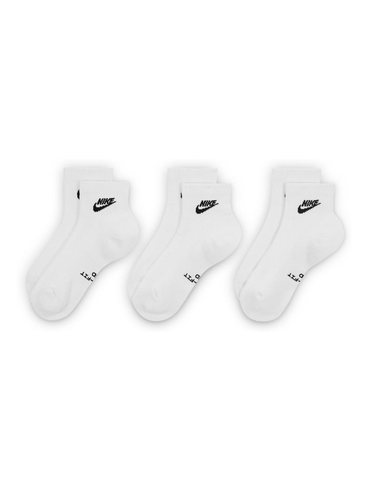 Nike White Ankle Everyday Crew Socks 3 Pack - image 2
