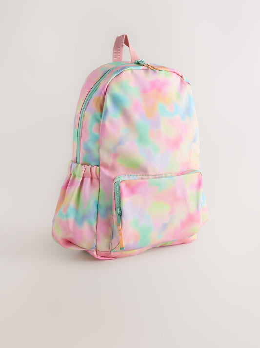 Pink Tie-Dye Backpack image 1