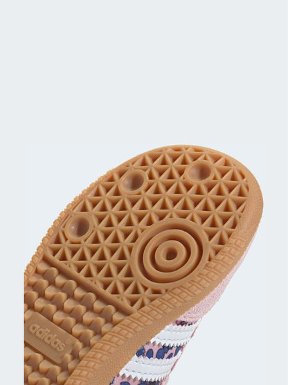 adidas Originals Pink Floral x Liberty London Samba OG Comfort Closure Elastic Lace Infant Trainers image 10