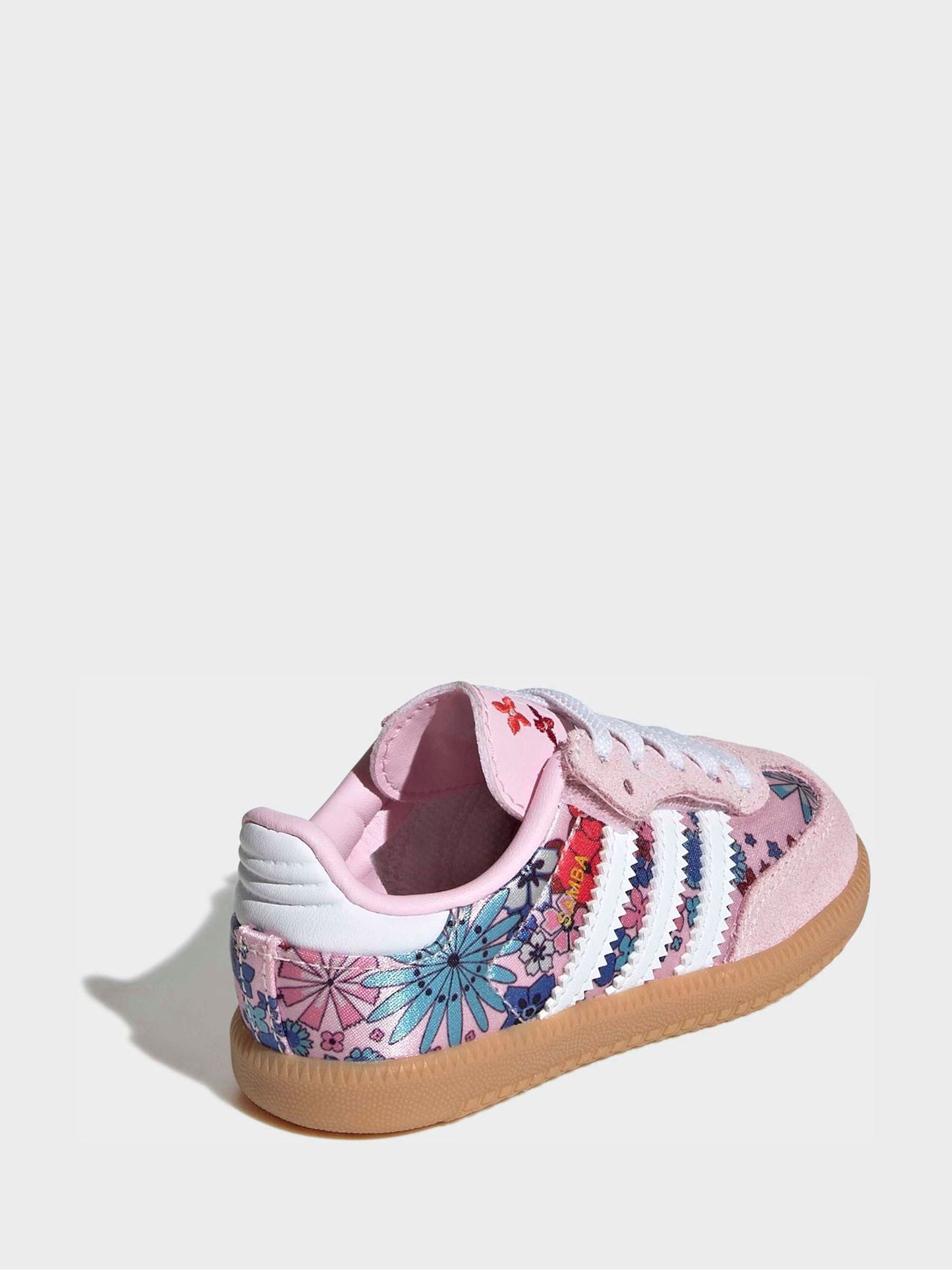 adidas Originals Pink Floral x Liberty London Samba OG Comfort Closure Elastic Lace Infant Trainers image 5