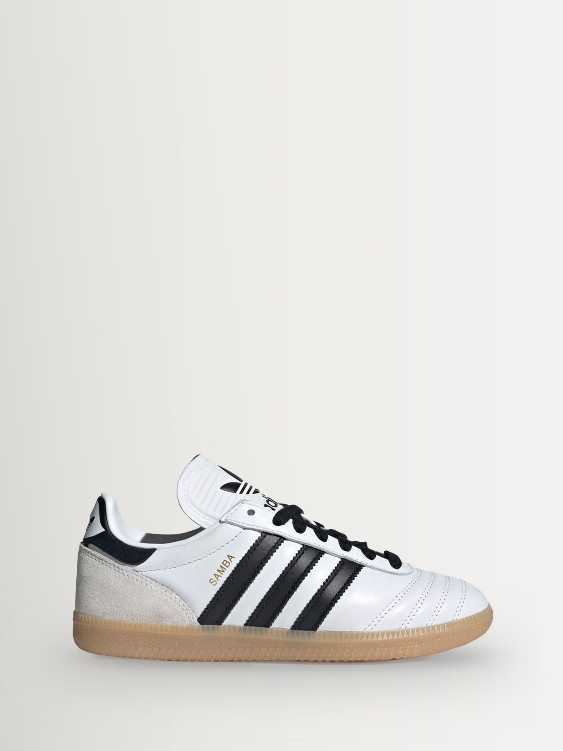 adidas Originals White/Black Samba JP Junior Trainers image 1