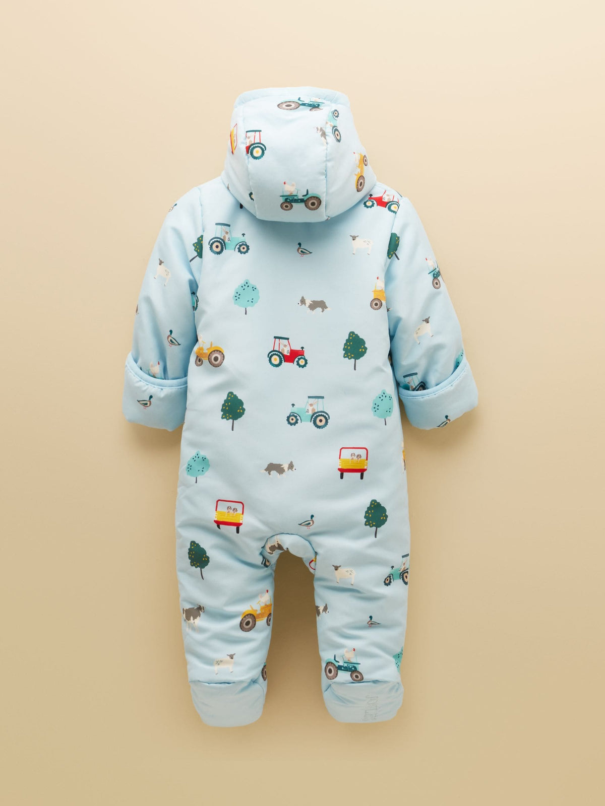 Joules Baby Padded Blue Zip Through Pramsuit - image 2