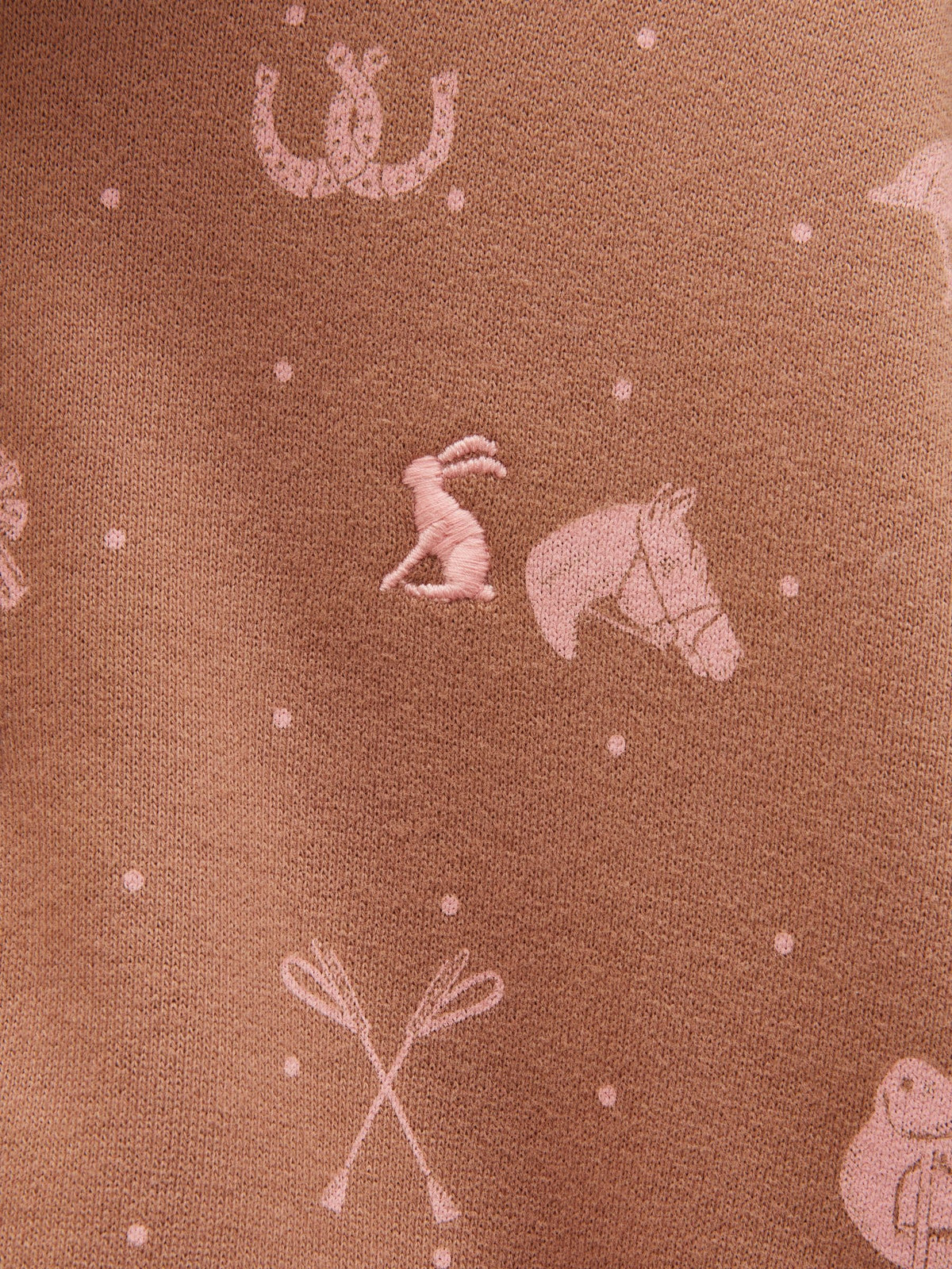 Dsiney Kidz - Joules Girls' Kennedy Chocolate Brown Cropped Quarter Zip Sweatshirt image 5