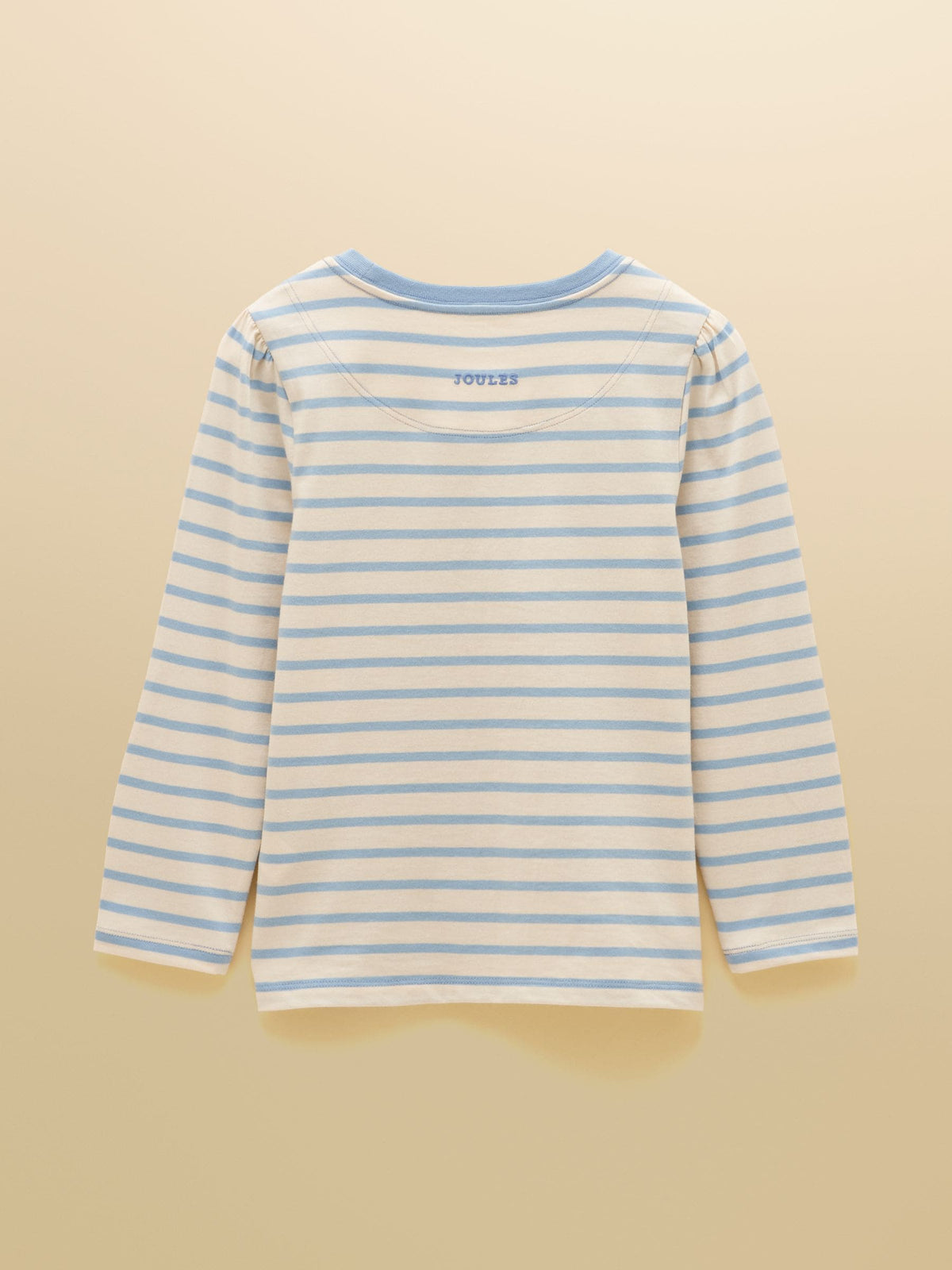 Dsiney Kidz - Joules Girls' Ava Blue Stripe Applique Long Sleeve Top image 2