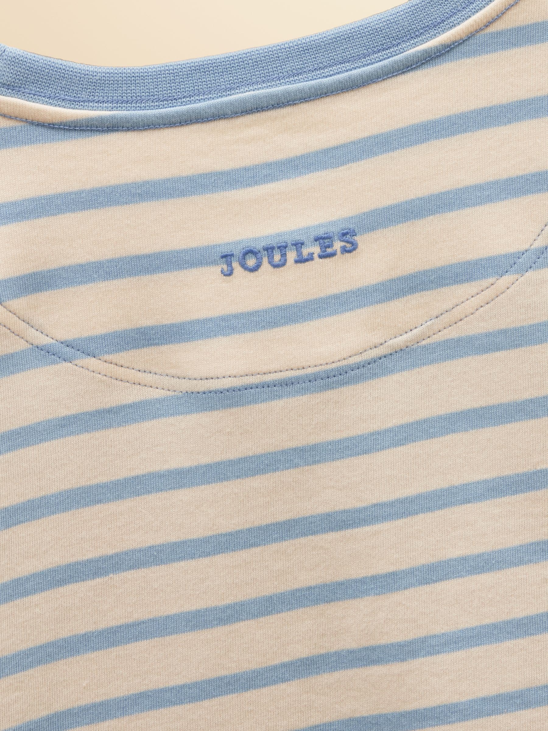 Dsiney Kidz - Joules Girls' Ava Blue Stripe Applique Long Sleeve Top image 5