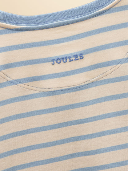 Dsiney Kidz - Joules Girls' Ava Blue Stripe Applique Long Sleeve Top image 5