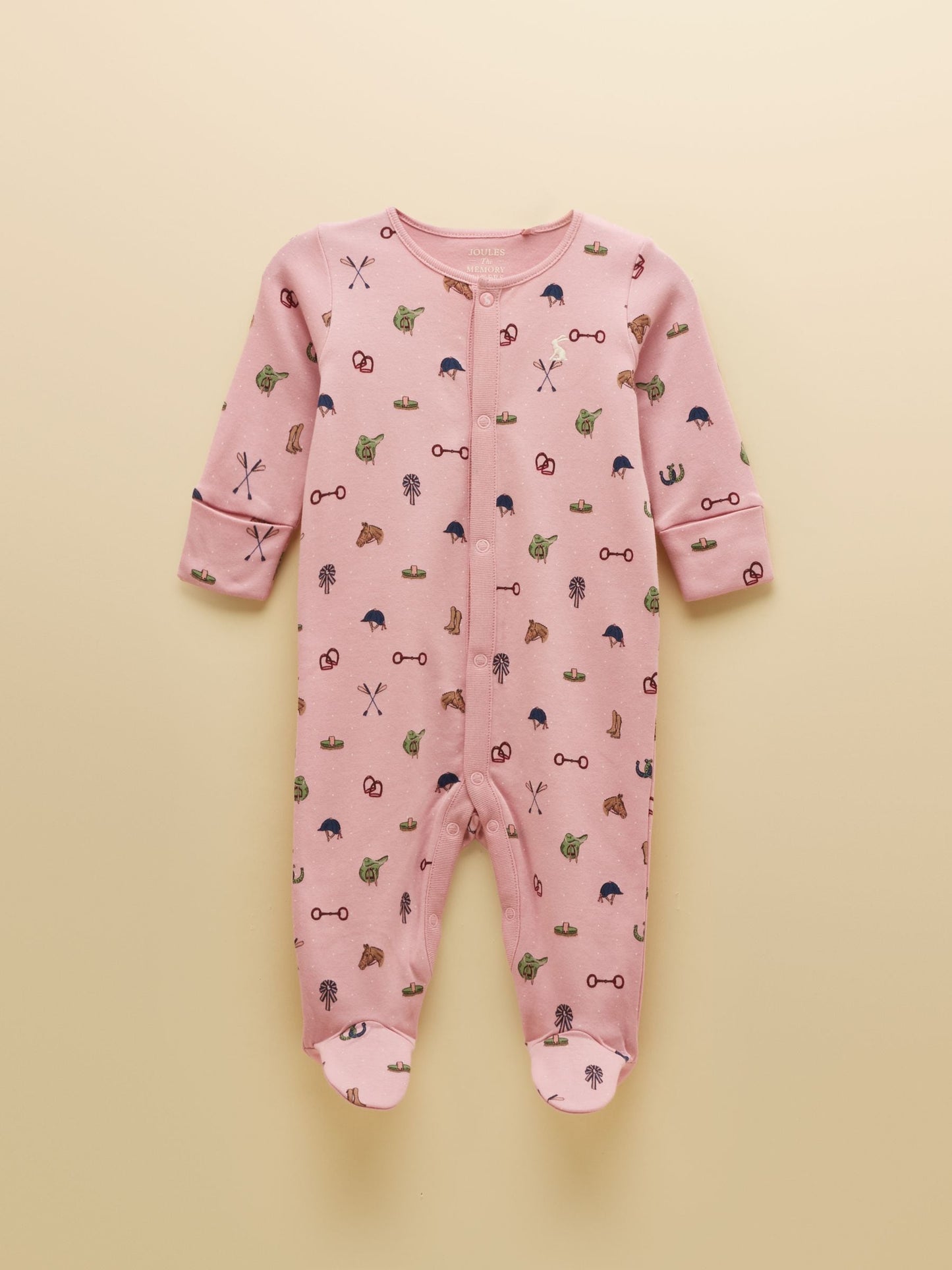 Dsiney Kidz - Joules Razamataz Pink Horse Cotton Babygrow image 1