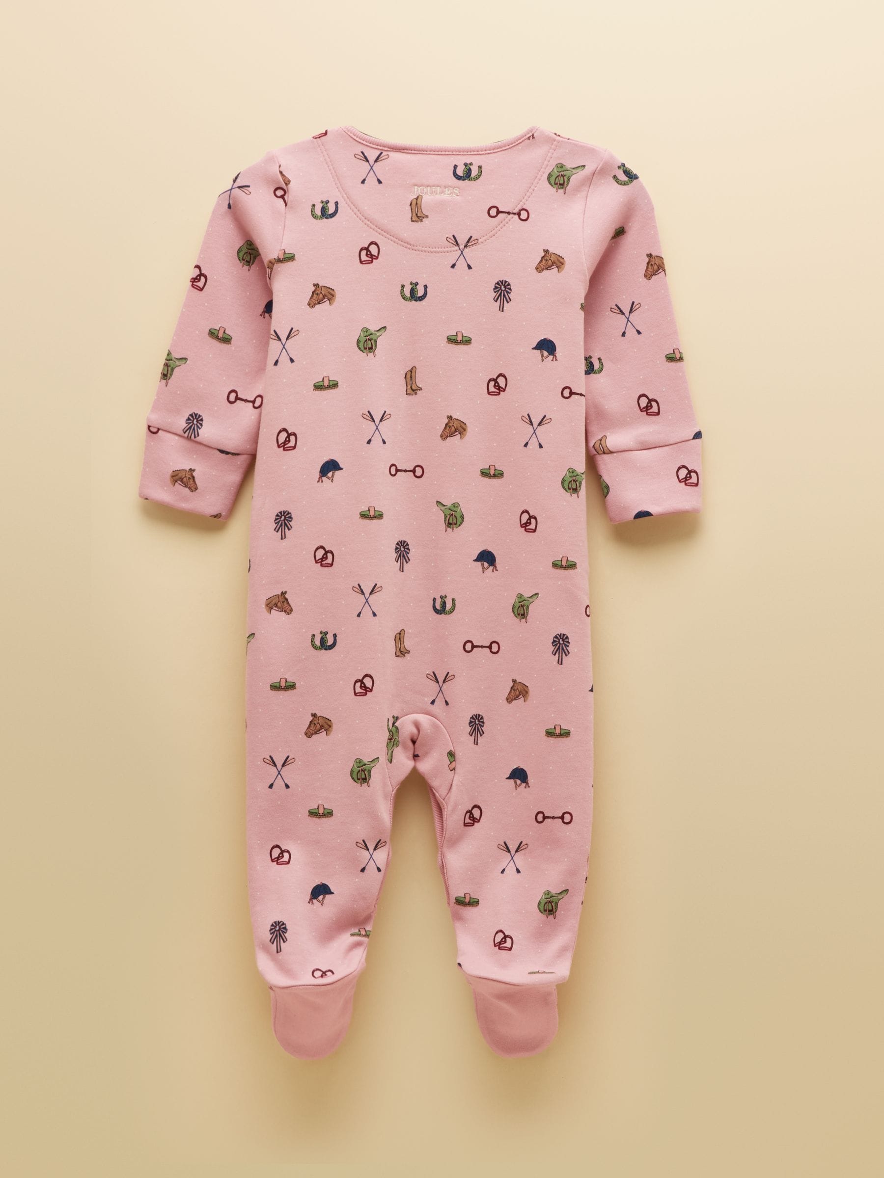 Dsiney Kidz - Joules Razamataz Pink Horse Cotton Babygrow image 2