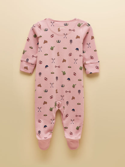 Dsiney Kidz - Joules Razamataz Pink Horse Cotton Babygrow image 2