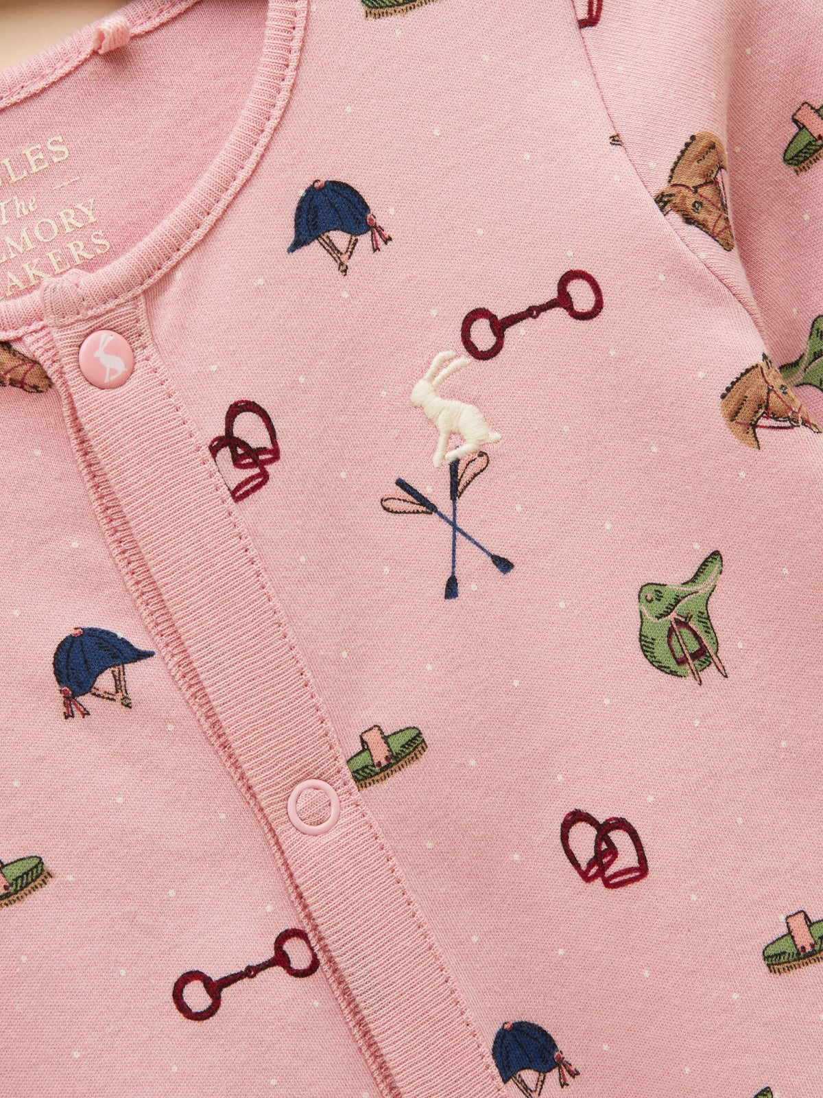 Dsiney Kidz - Joules Razamataz Pink Horse Cotton Babygrow image 4