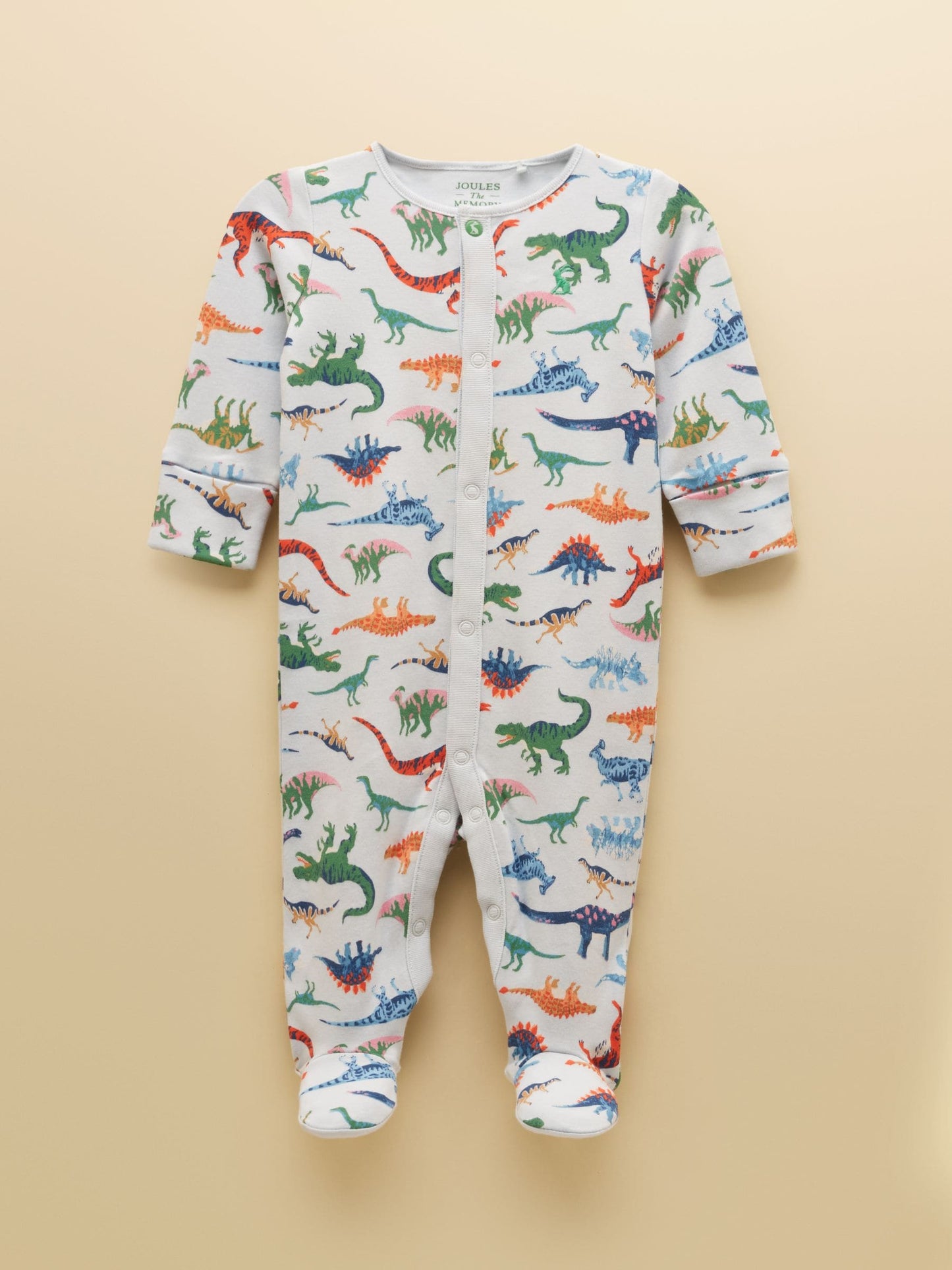 Dsiney Kidz - Joules Razamataz Blue Dino Cotton Babygrow image 1