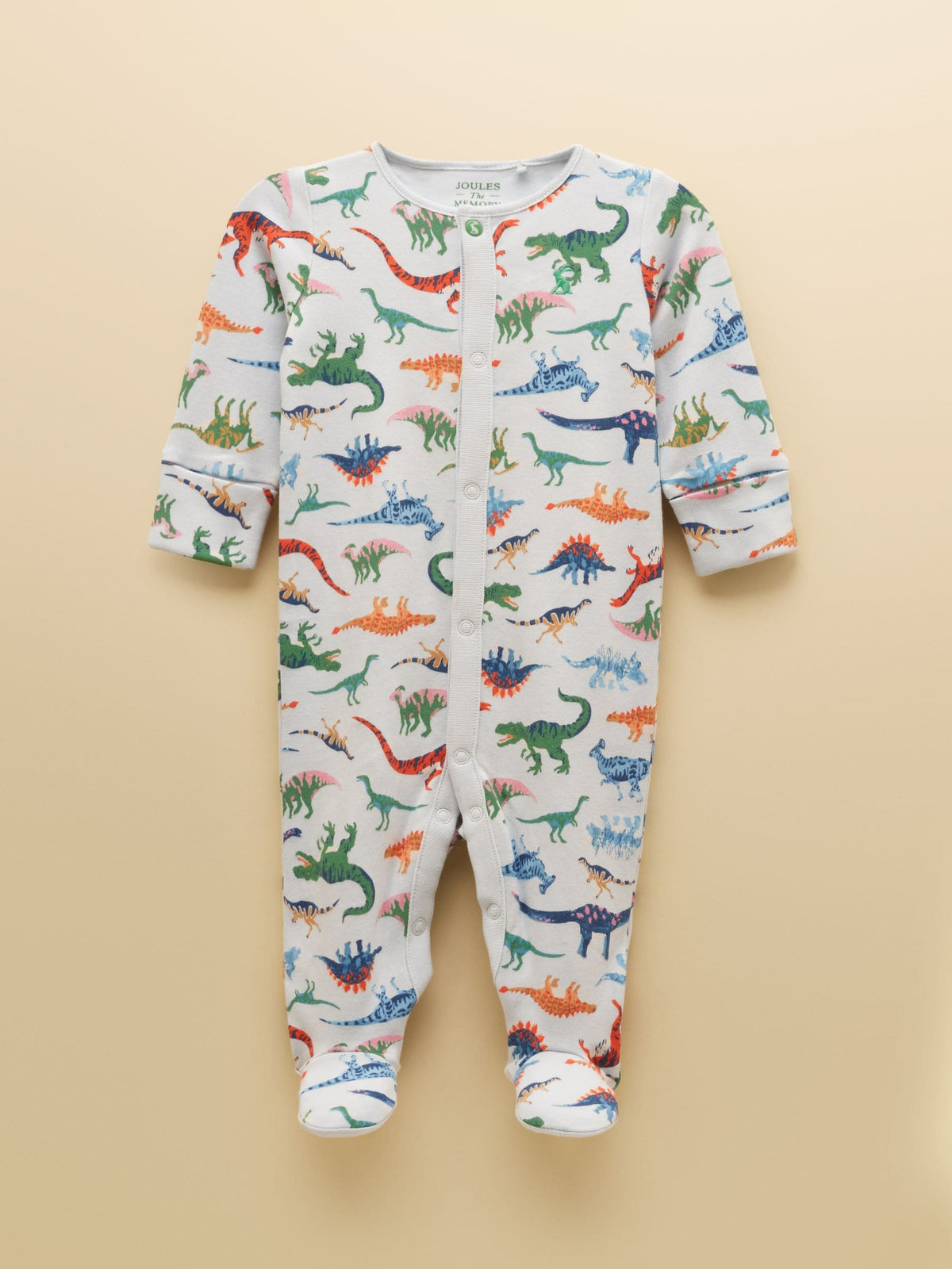 Dsiney Kidz - Joules Razamataz Blue Dino Cotton Babygrow image 1