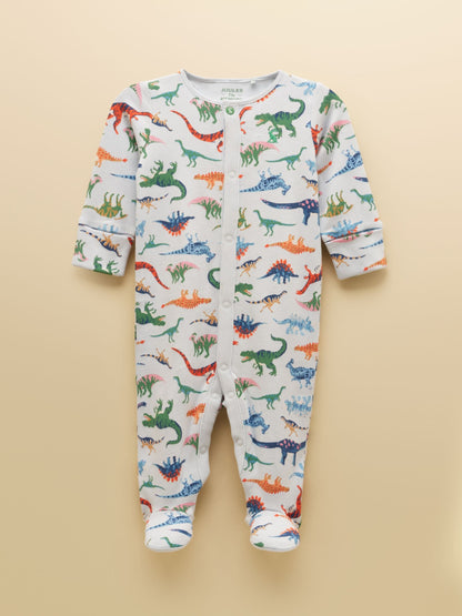 Dsiney Kidz - Joules Razamataz Blue Dino Cotton Babygrow image 1