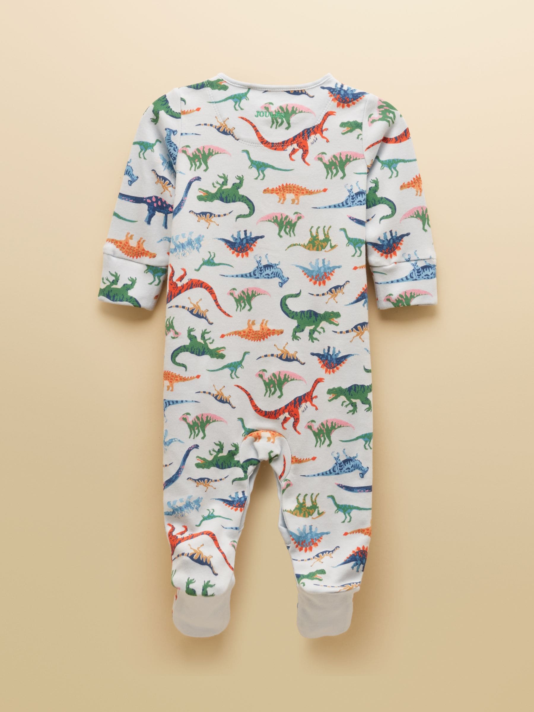 Dsiney Kidz - Joules Razamataz Blue Dino Cotton Babygrow image 2