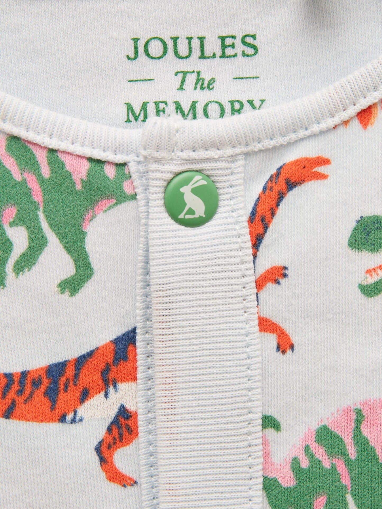 Dsiney Kidz - Joules Razamataz Blue Dino Cotton Babygrow image 3