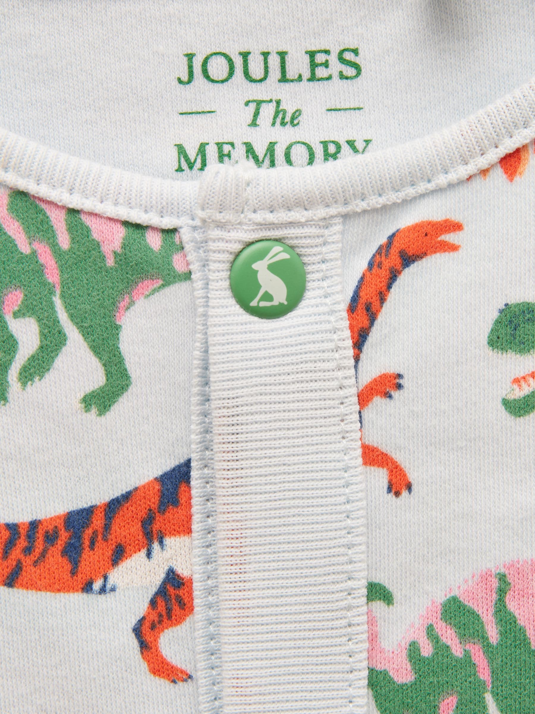 Dsiney Kidz - Joules Razamataz Blue Dino Cotton Babygrow image 3