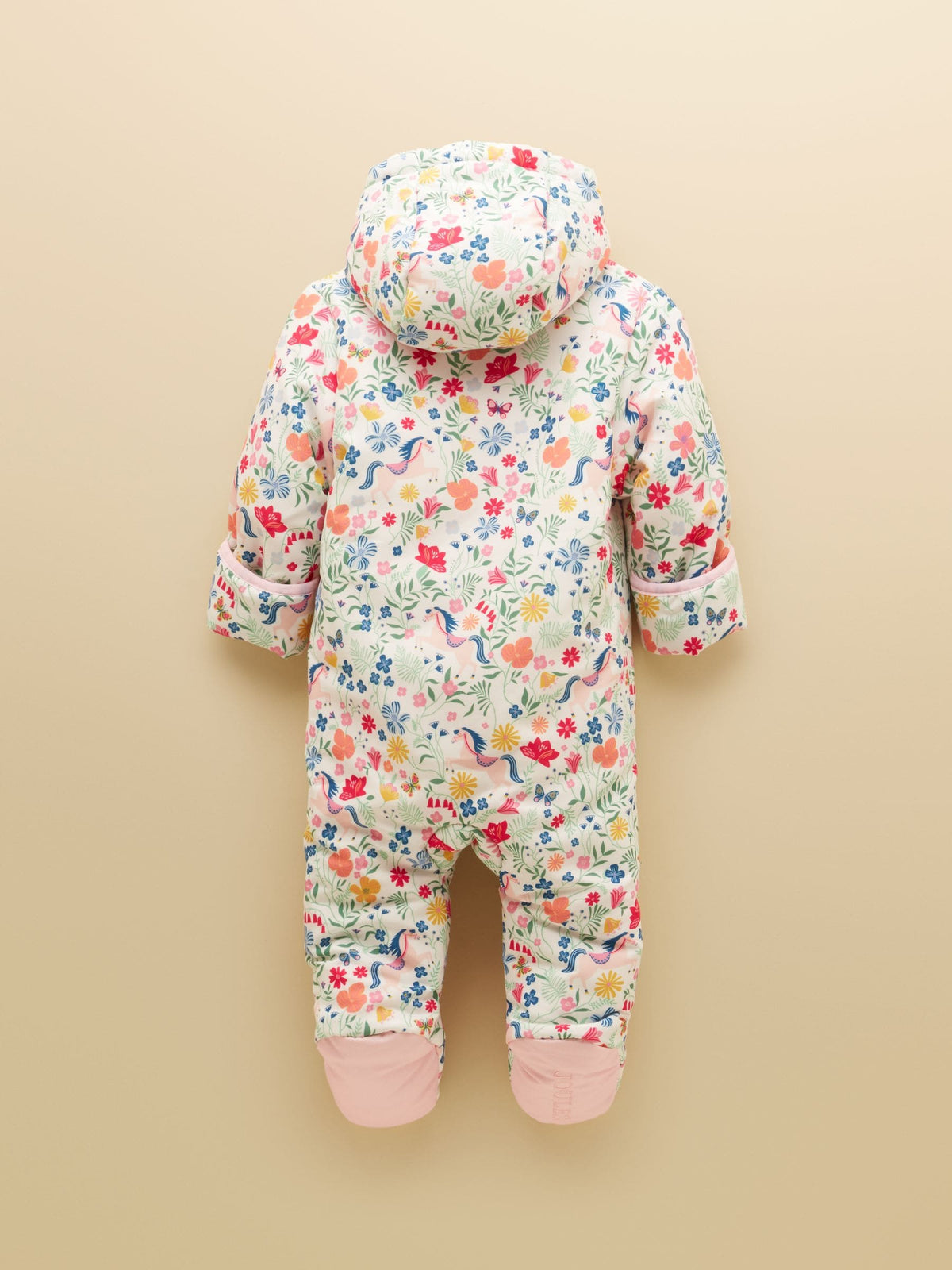 Joules Baby Padded Pink Zip Through Pramsuit - image 2