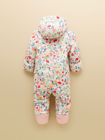 Joules Baby Padded Pink Zip Through Pramsuit - image 2