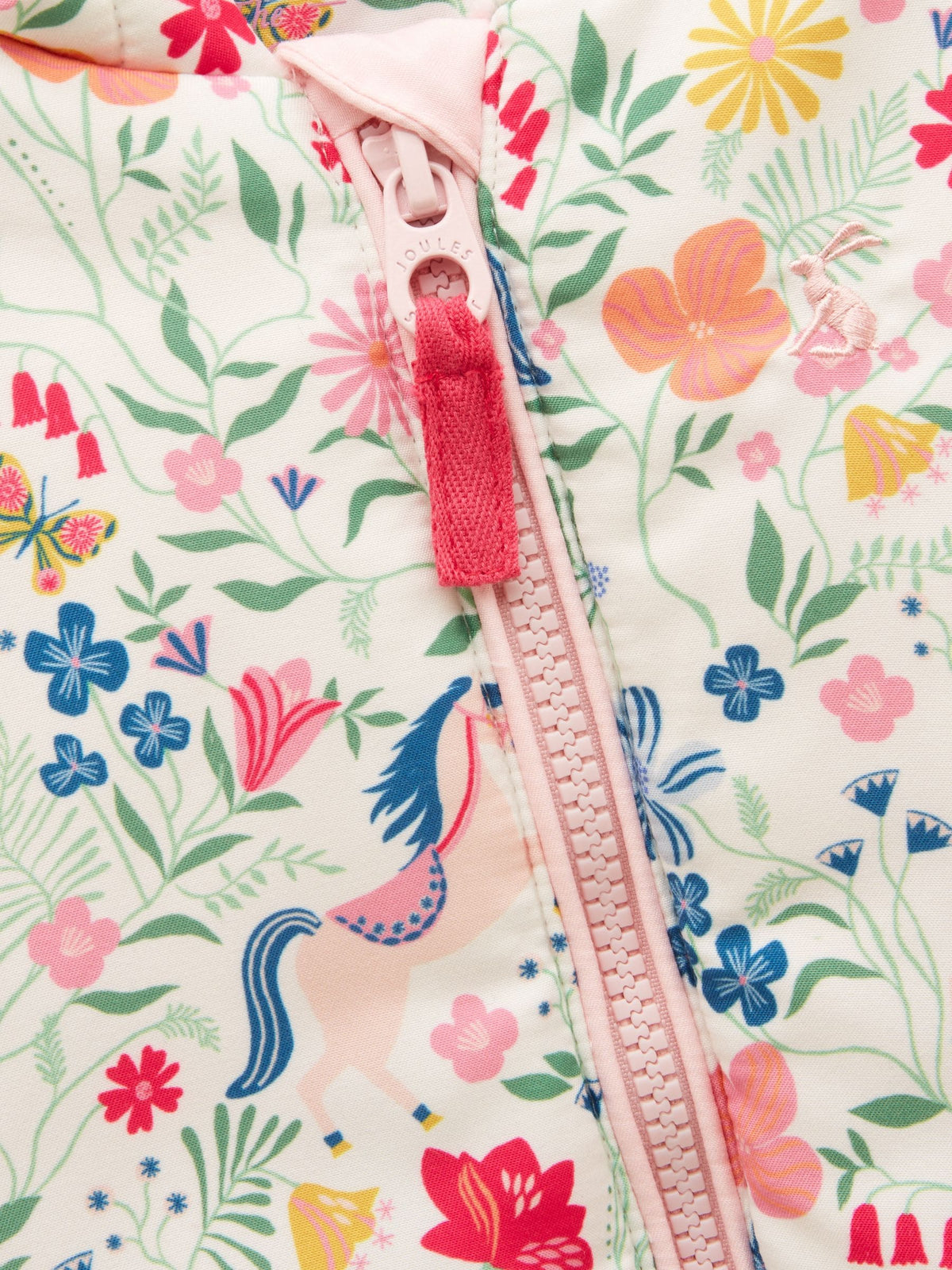 Joules Baby Padded Pink Zip Through Pramsuit - image 3