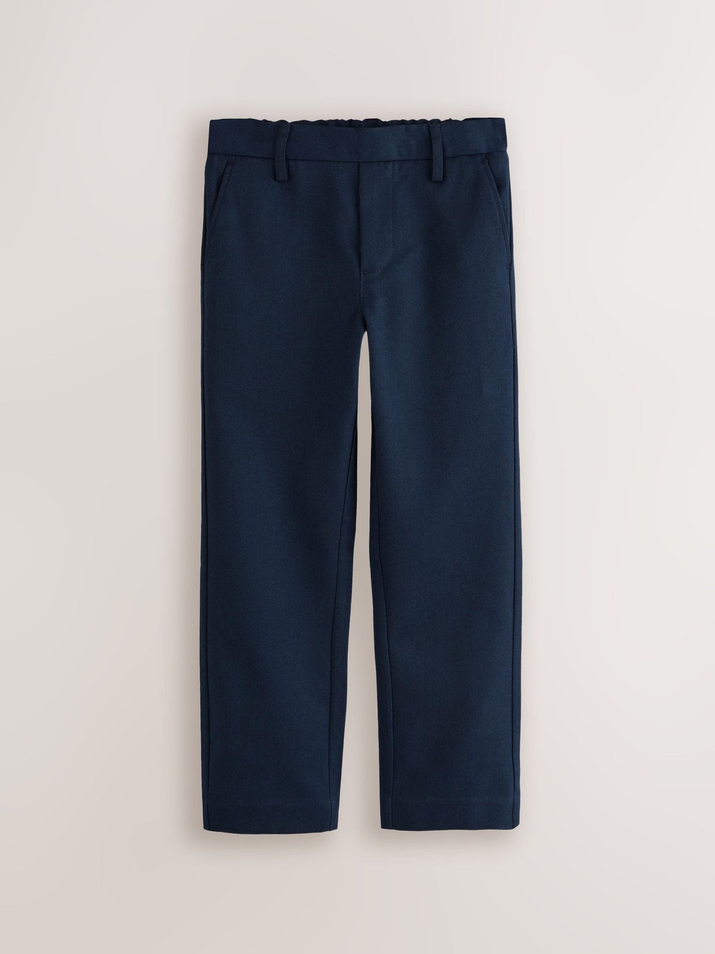 Dsiney Kidz - Navy Straight Leg Pull On Waist School Trousers 5 Pack (3-17yrs) image 2