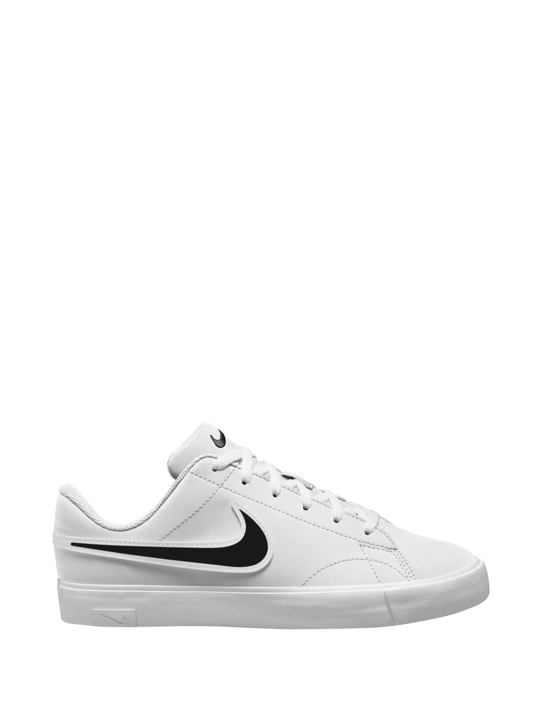 Nike White/Black Youth Tennis Essential Trainers image 1