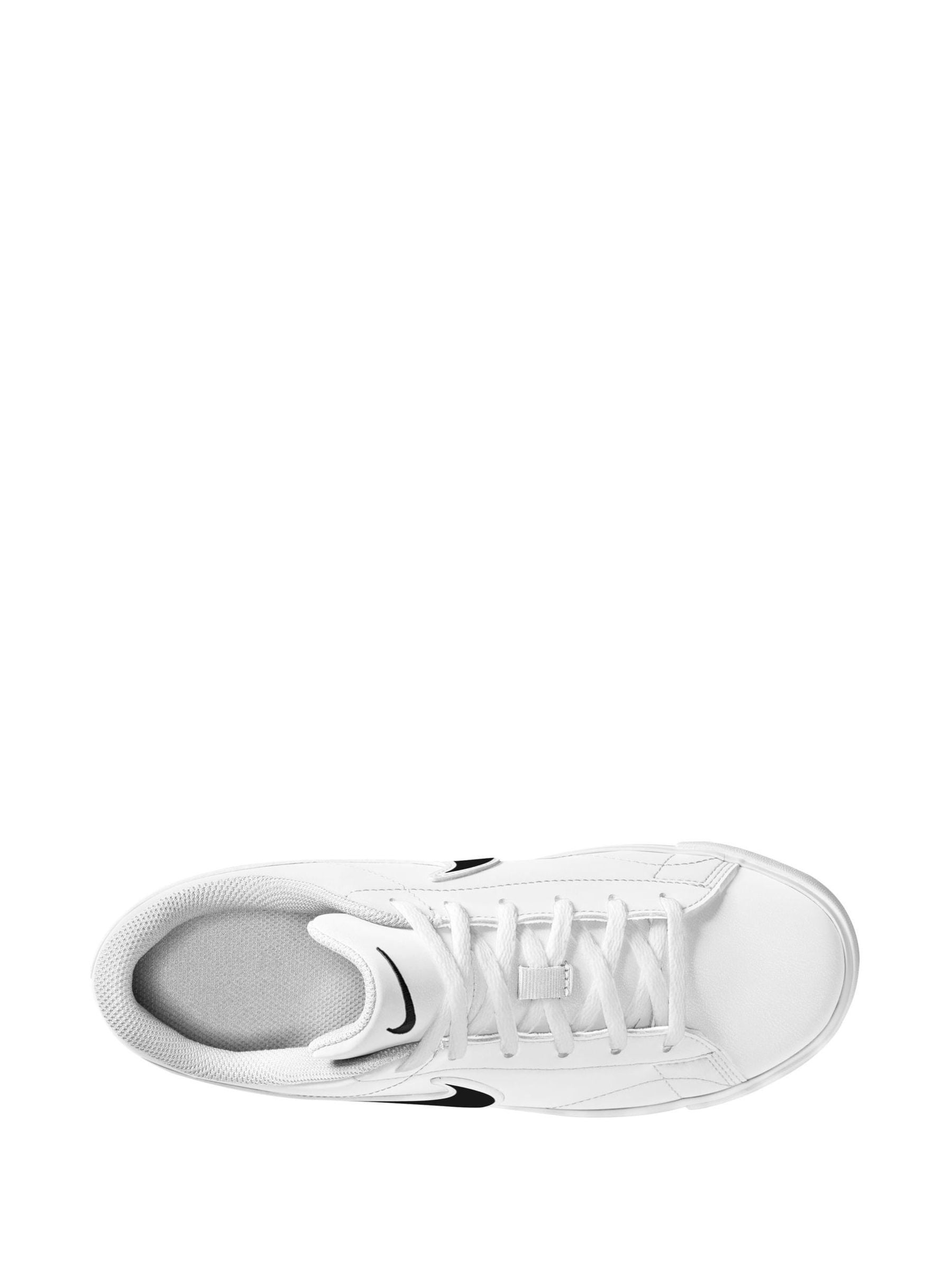 Nike White/Black Youth Tennis Essential Trainers image 3