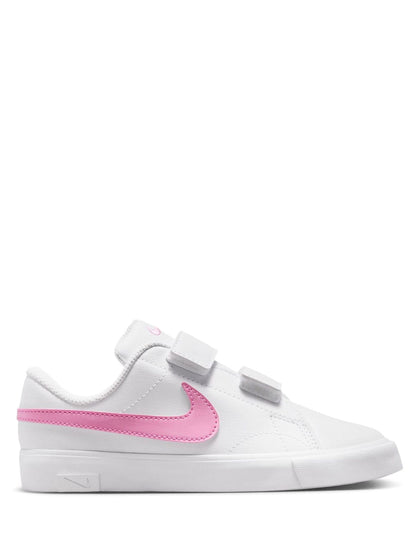 Nike White/Pink Junior Tennis Essential Trainers image 1