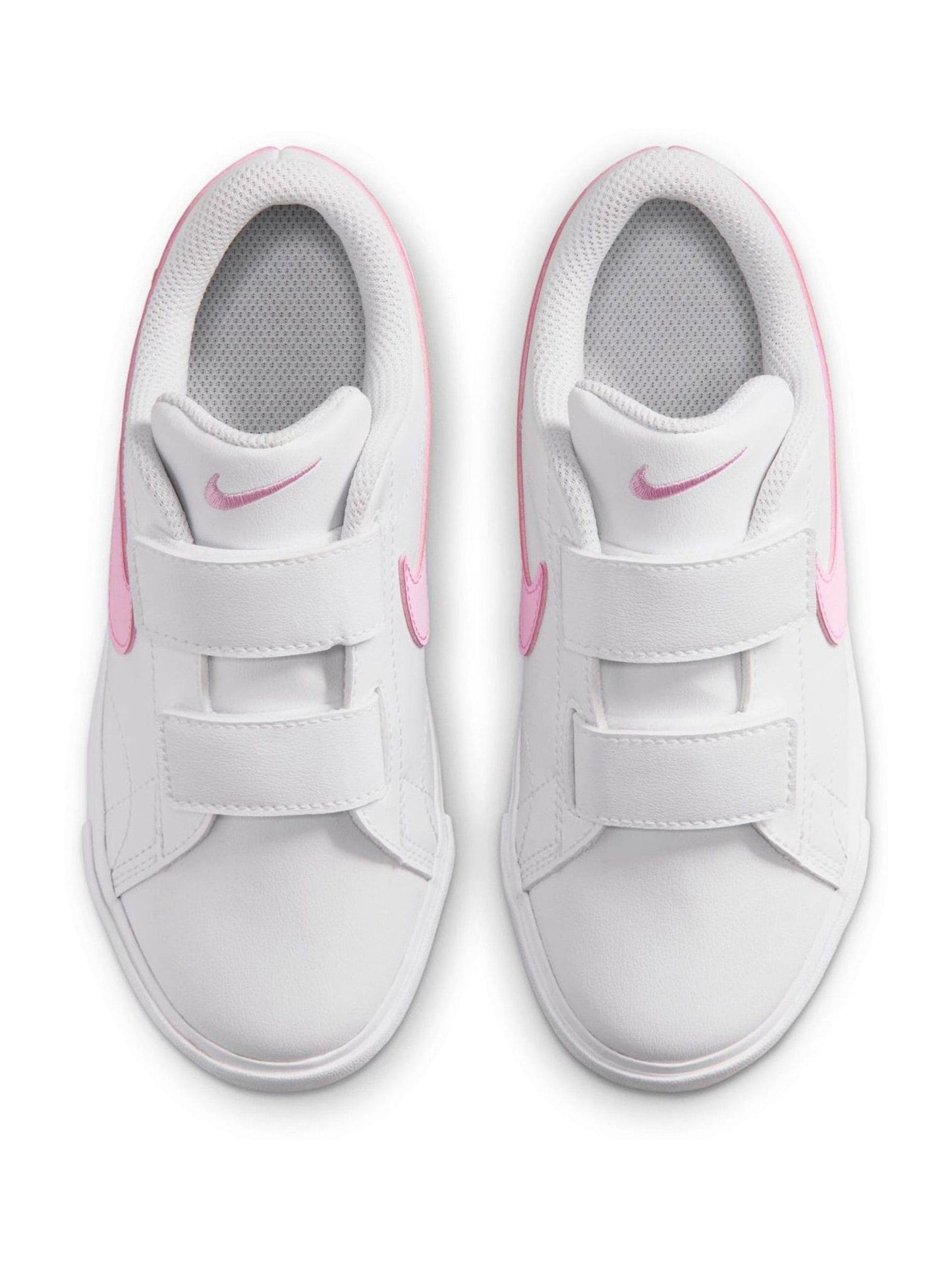 Nike White/Pink Junior Tennis Essential Trainers image 3