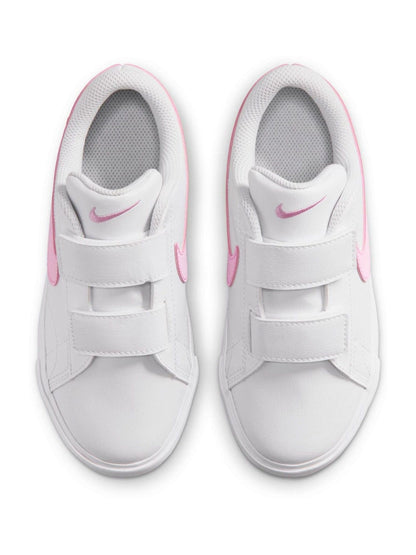 Nike White/Pink Junior Tennis Essential Trainers image 3