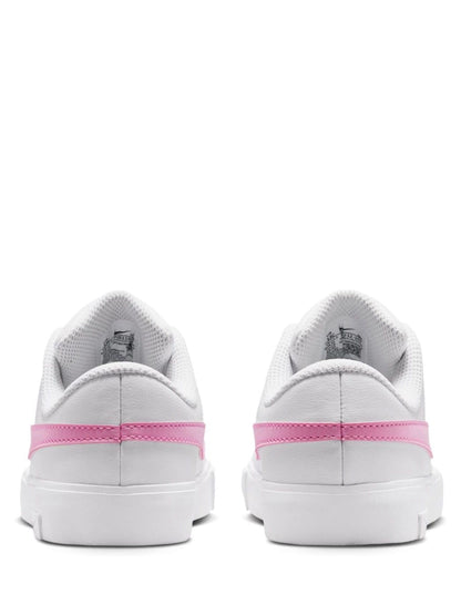 Nike White/Pink Junior Tennis Essential Trainers image 4