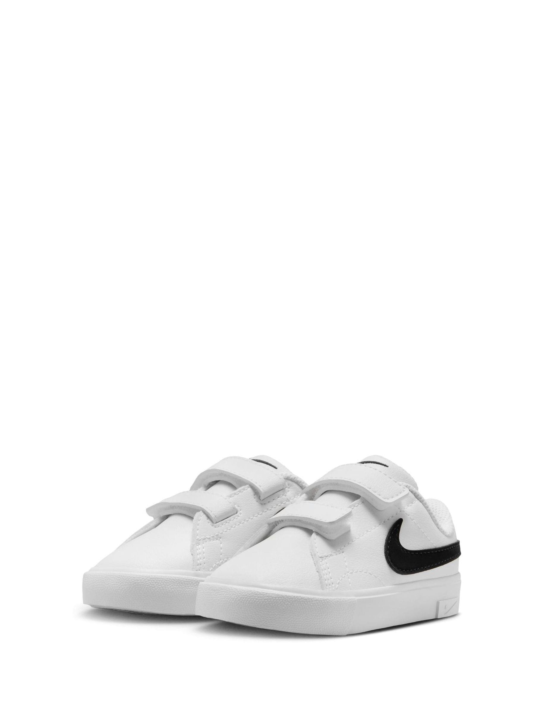 Nike White/Black Infant Tennis Essential Trainers image 2