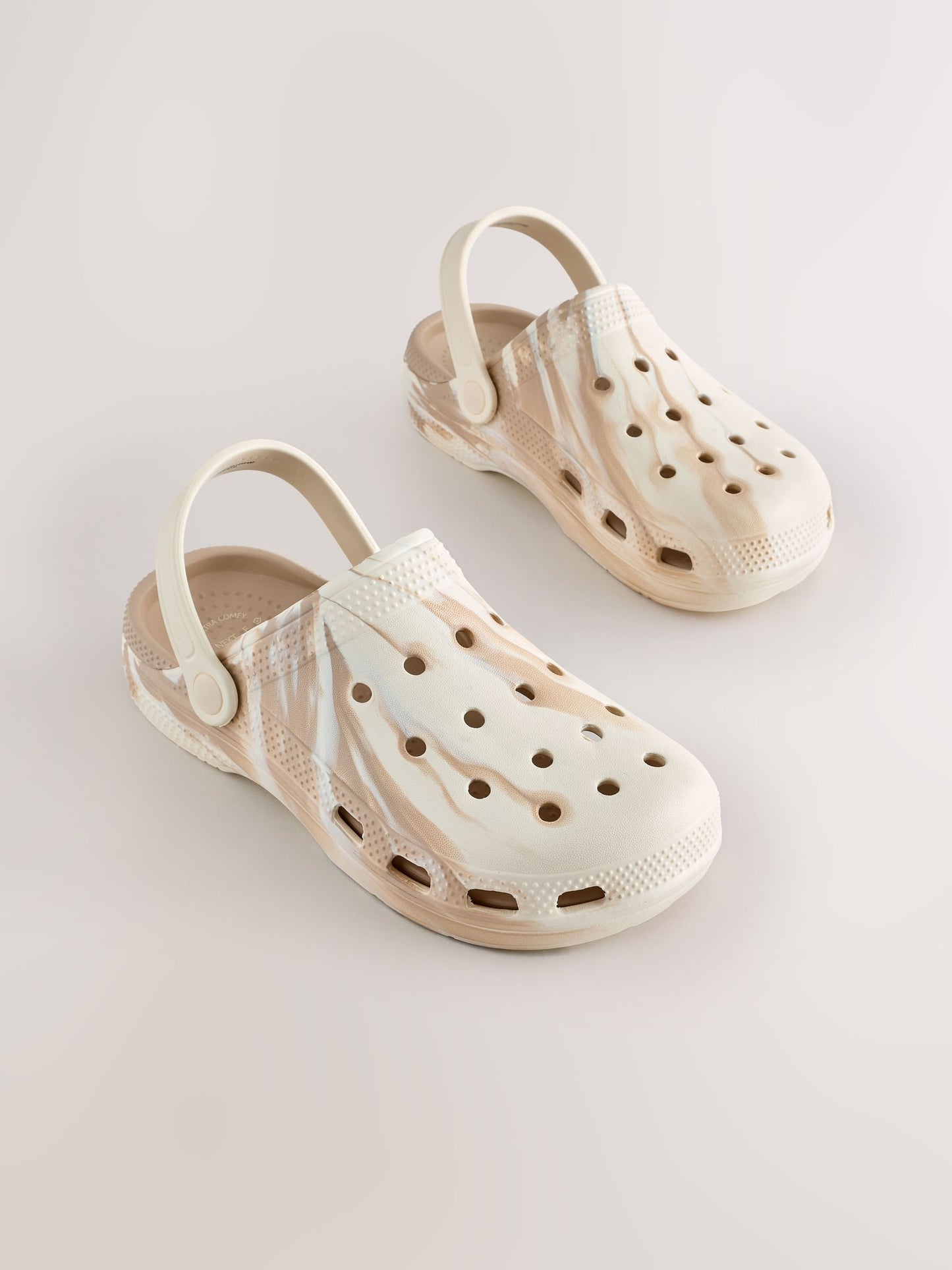 Neutral Marble Wide Fit (G) Comfort Clogs image 1