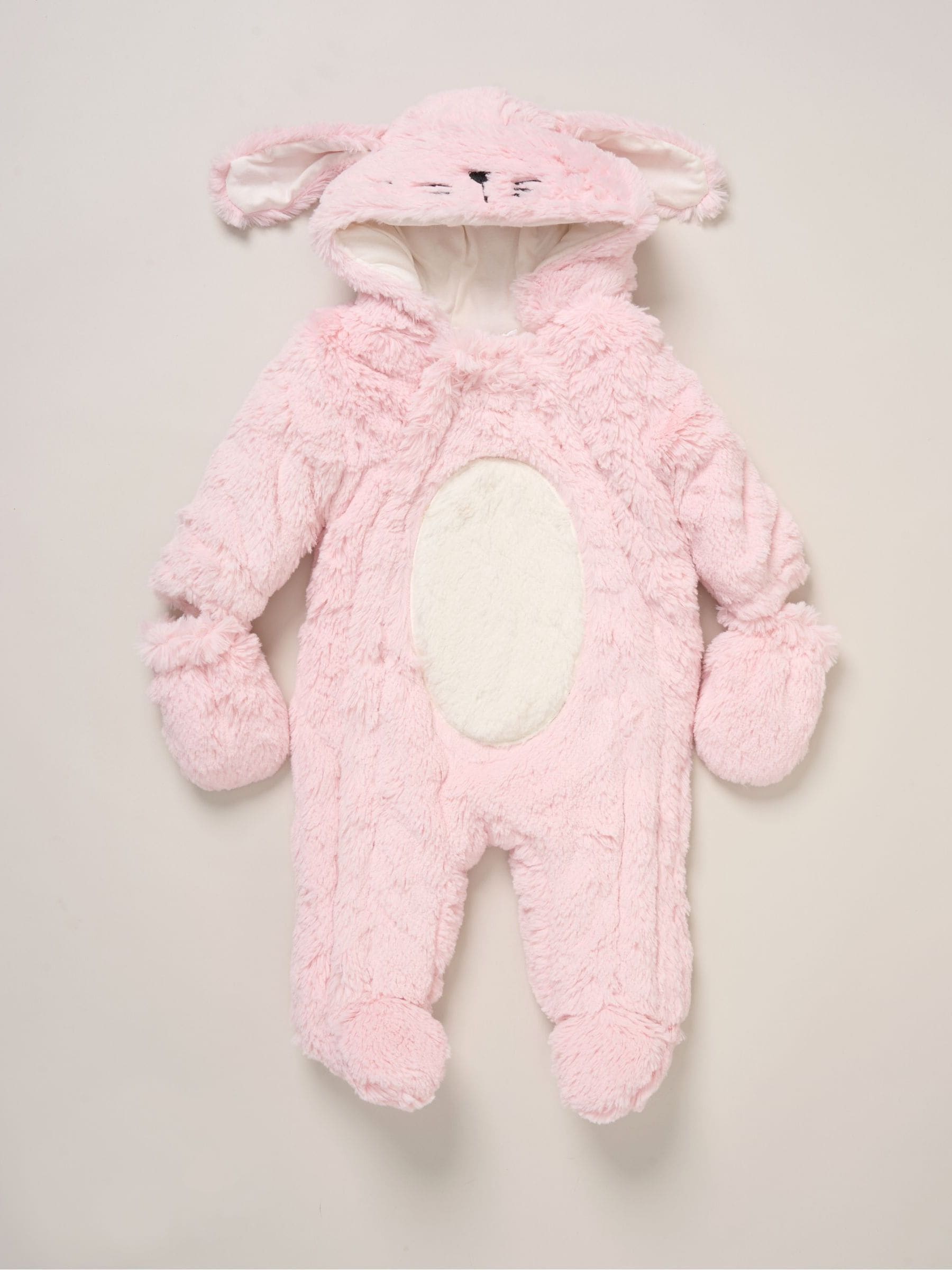 Rock-A-Bye Baby Boutique Pink Bunny Pramsuit image 1