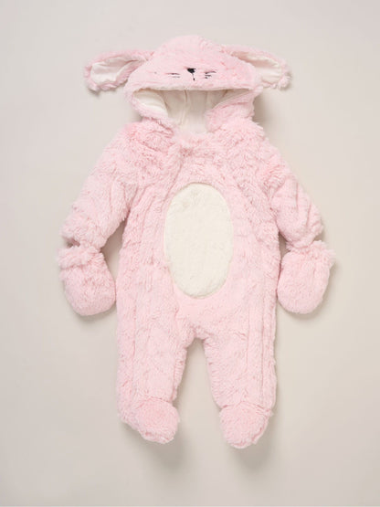 Rock-A-Bye Baby Boutique Pink Bunny Pramsuit image 1