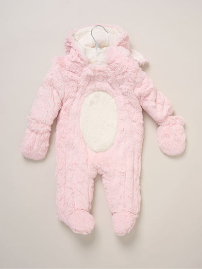 Rock-A-Bye Baby Boutique Pink Bunny Pramsuit image 2