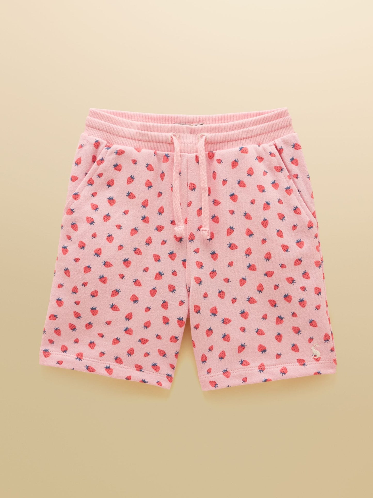 Joules Kids' Pink Quarter Zip Sweatshirt and Shorts Set image 4