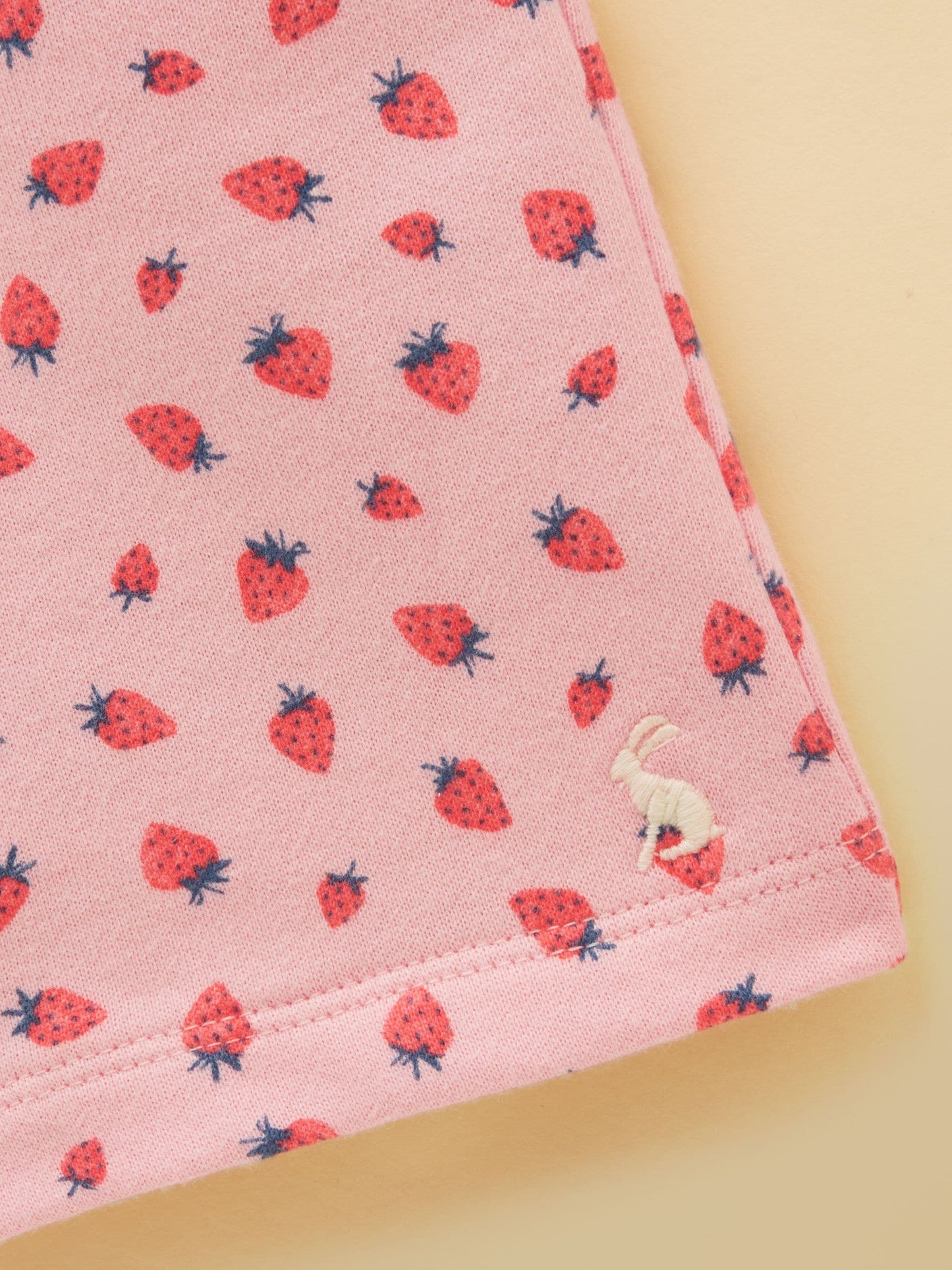 Joules Kids' Pink Quarter Zip Sweatshirt and Shorts Set image 6